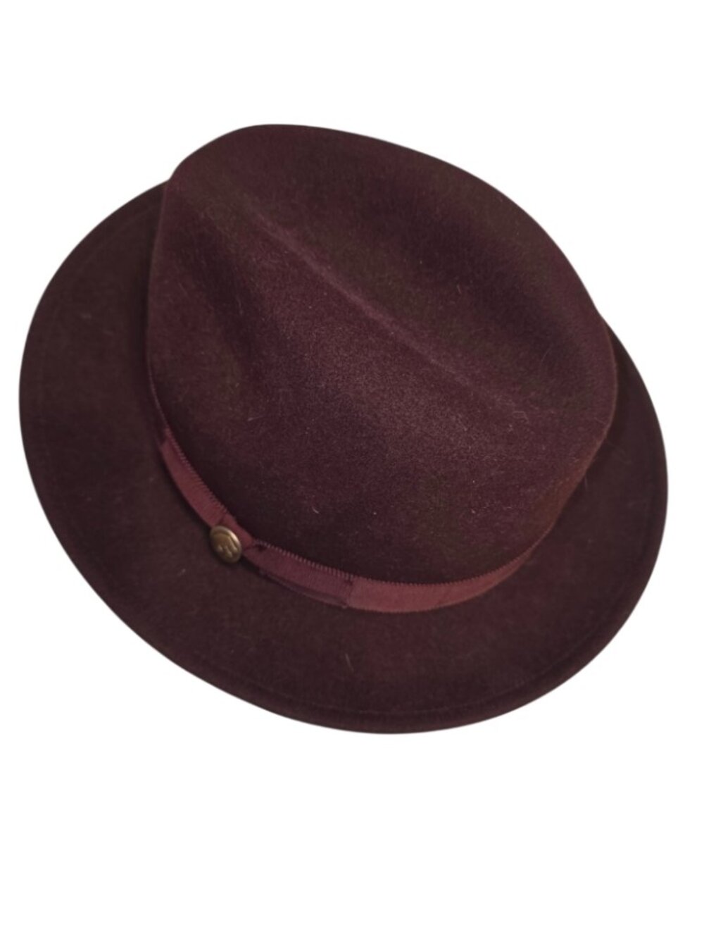 Goorin Bros Dean the Butcher Wool Fedora Hat Wine Mens Sz L